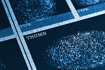 Image showing Thumb Fingerprint File