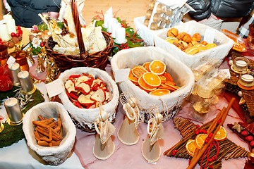 Image showing show of hand made christmas decoration