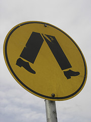 Image showing Pedestrians sign