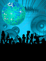 Image showing Dance party layout