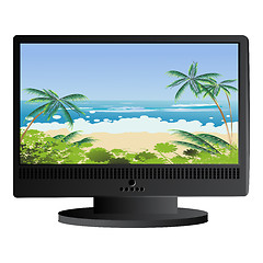 Image showing Beach panorama background