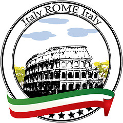 Image showing Rome stamp