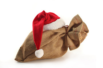 Image showing Bag with Santa Hat
