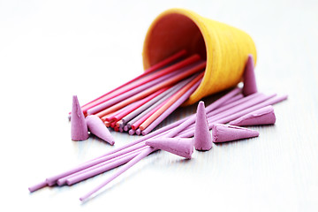 Image showing incense sticks
