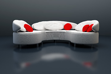 Image showing modern sofa 3D rendering