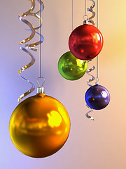 Image showing christmas balls