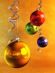 Image showing christmas balls