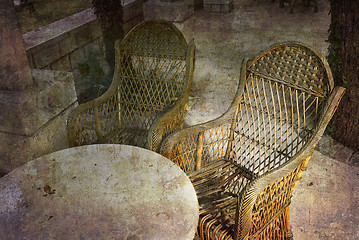 Image showing Retro basket chairs