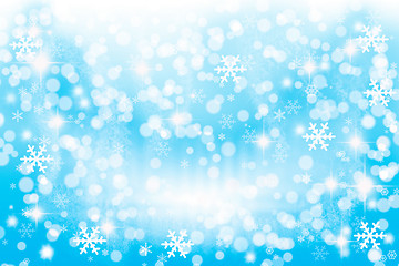 Image showing Winter lights background