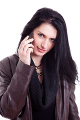 Image showing Beautiful woman on the phone