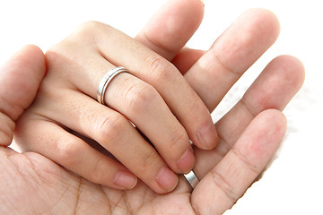 Image showing couple holding hands