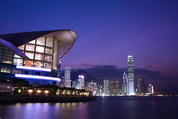 Image showing Hong Kong skyline at night