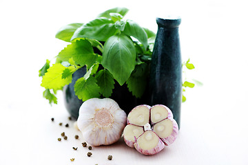 Image showing herbal mortar and pestle