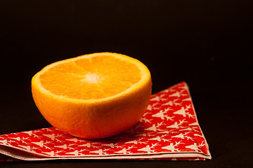 Image showing Half an orange