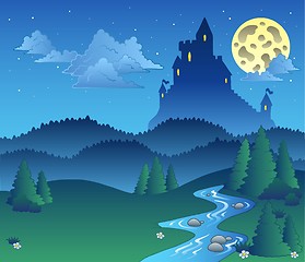 Image showing Fairy tale landscape at night 1