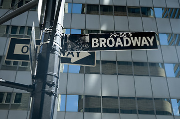 Image showing broadway signs