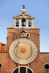 Image showing Historic clock at the Rialto