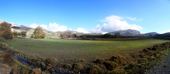 Image showing Farmland in Crete's mountains