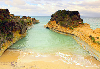 Image showing Sidari 'canal d'amour' beach