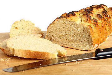 Image showing Homemade bread on board