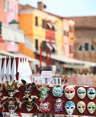 Image showing Venetian carnival masks