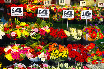 Image showing English flower stall