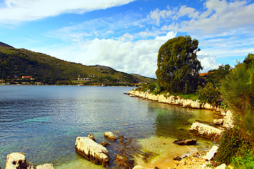 Image showing Sheltered cove, Kassiopi, Corfu