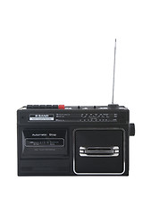 Image showing Vintage radio cassette recorder