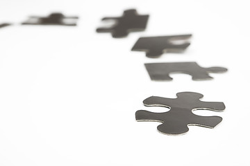 Image showing different black puzzle