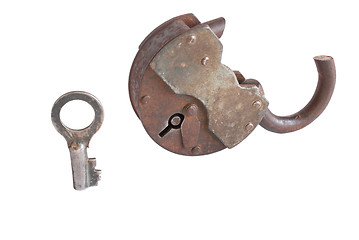 Image showing The broken door-lock