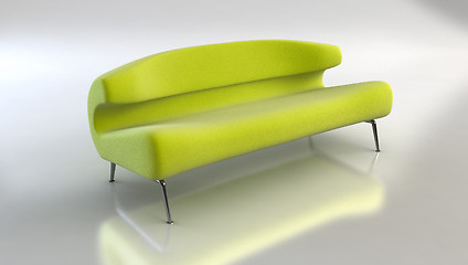 Image showing modern sofa 3D rendering