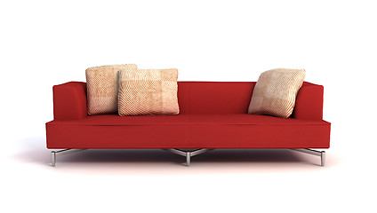 Image showing modern sofa 3D rendering