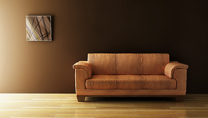Image showing sofa 3D rendering