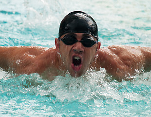 Image showing Male swimmer