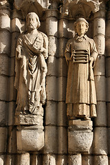 Image showing Saint statues