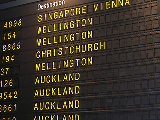 Image showing Departures Board