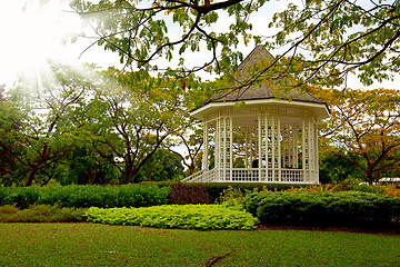 Image showing Botanic gardens Bandstand