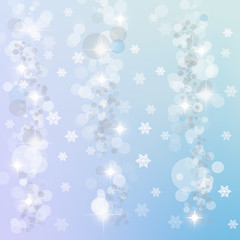 Image showing Winter lights background