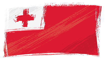 Image showing Grunge Tonga flag