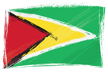 Image showing Grunge Guyana flag