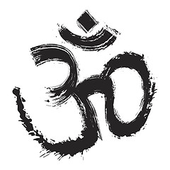 Image showing Artistic om symbol