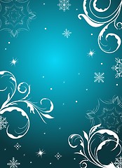 Image showing winter floral background