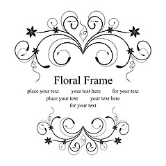 Image showing floral frame