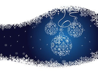 Image showing christmas background with balls