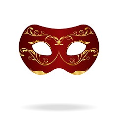 Image showing Illustration of realistic carnival or theater mask