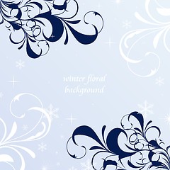 Image showing Winter floral background