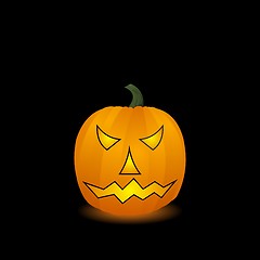 Image showing Halloween pumpkin. Vector