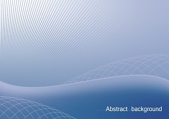 Image showing Illustration the blue abstract background for design bussines ca