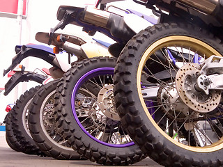 Image showing Bikes row