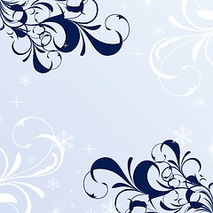 Image showing Winter floral background